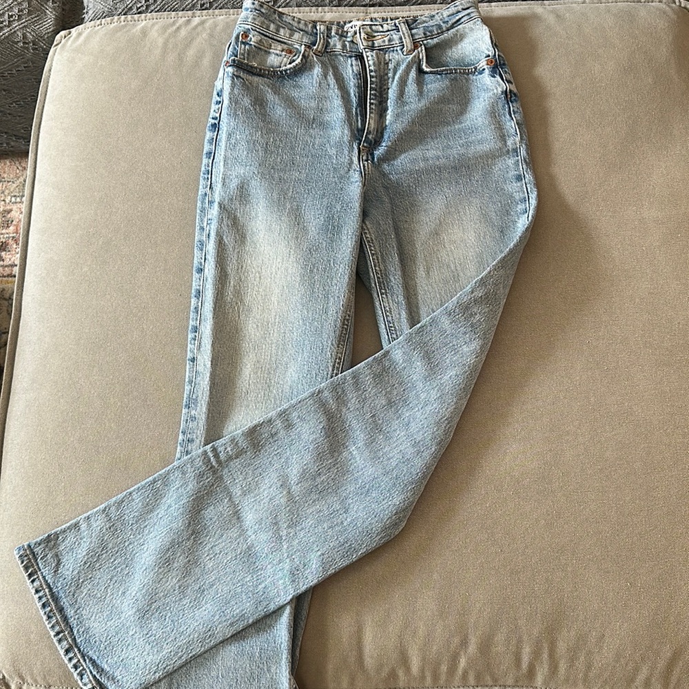 Straight Light Wash Jeans